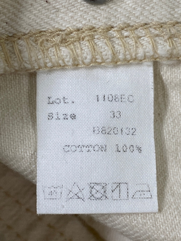 【中古品】【メンズ】 FULLCOUNT フルカウント SLIM STRAIGHT ECRU SELVEDGE DENIM 1108EC スリム ストレート エクリュ セルビッチ デニム パンツ ボトムス 156-260804-yn-04-min サイズ：W33 L34 カラー：ホワイト 万代Net店