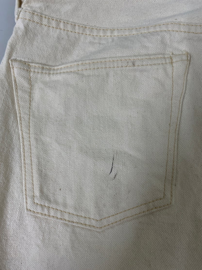 【中古品】【メンズ】 FULLCOUNT フルカウント SLIM STRAIGHT ECRU SELVEDGE DENIM 1108EC スリム ストレート エクリュ セルビッチ デニム パンツ ボトムス 156-260804-yn-04-min サイズ：W33 L34 カラー：ホワイト 万代Net店