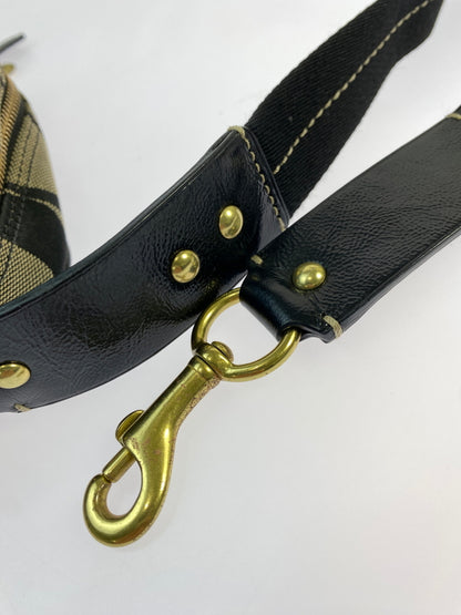 【中古品】【レディース】 COACH コーチ 10128 シグネチャー ショルダーバッグ 180-260805-zi-32-min カラー：ブラック/ベージュ 万代Net店