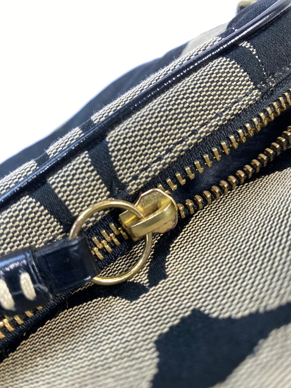 【中古品】【レディース】 COACH コーチ 10128 シグネチャー ショルダーバッグ 180-260805-zi-32-min カラー：ブラック/ベージュ 万代Net店