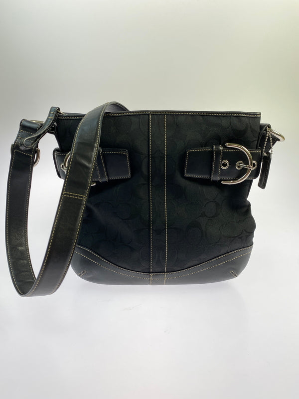 【中古品】【レディース】 COACH コーチ 3574 シグネチャー ショルダーバッグ 180-260805-zi-33-min カラー：ブラック 万代Net店