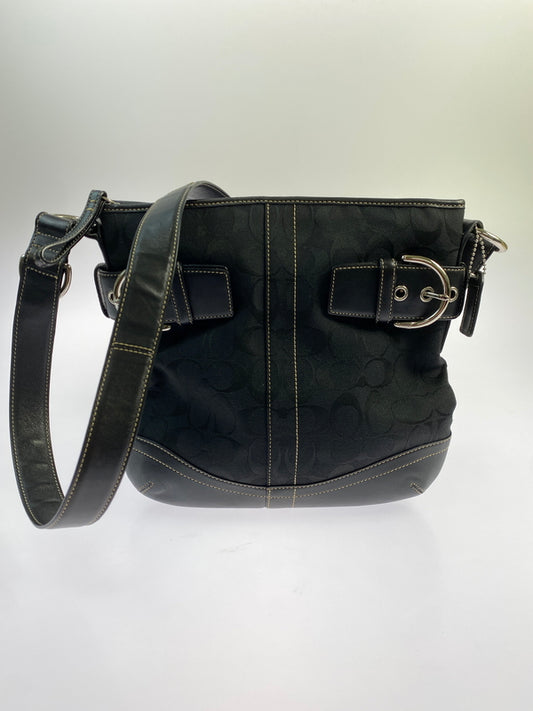【中古品】【レディース】 COACH コーチ 3574 シグネチャー ショルダーバッグ 180-260805-zi-33-min カラー：ブラック 万代Net店