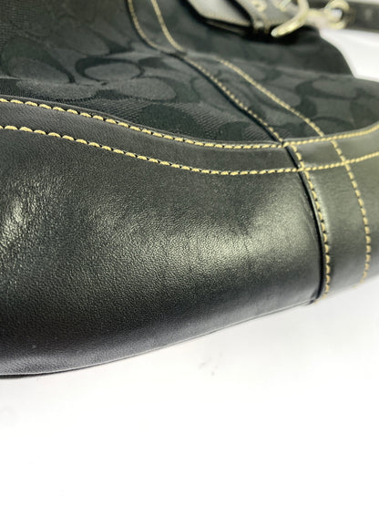 【中古品】【レディース】 COACH コーチ 3574 シグネチャー ショルダーバッグ 180-260805-zi-33-min カラー：ブラック 万代Net店