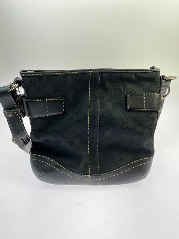【中古品】【レディース】 COACH コーチ 3574 シグネチャー ショルダーバッグ 180-260805-zi-33-min カラー：ブラック 万代Net店