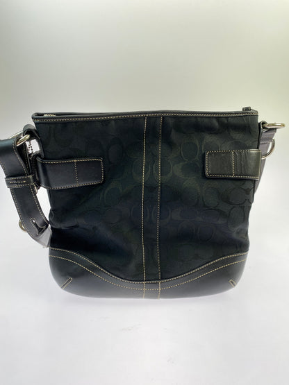 【中古品】【レディース】 COACH コーチ 3574 シグネチャー ショルダーバッグ 180-260805-zi-33-min カラー：ブラック 万代Net店