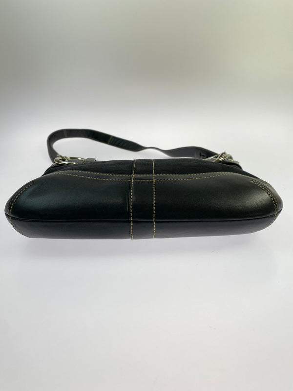 【中古品】【レディース】 COACH コーチ 3574 シグネチャー ショルダーバッグ 180-260805-zi-33-min カラー：ブラック 万代Net店