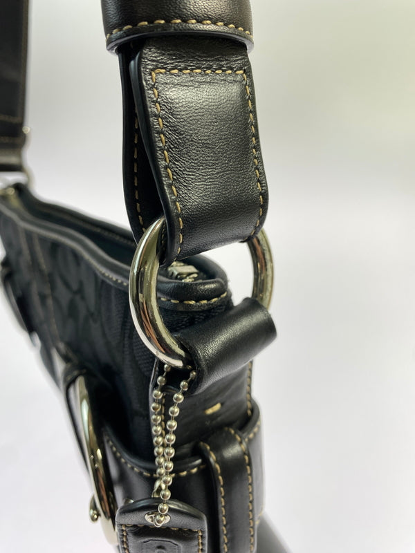 【中古品】【レディース】 COACH コーチ 3574 シグネチャー ショルダーバッグ 180-260805-zi-33-min カラー：ブラック 万代Net店