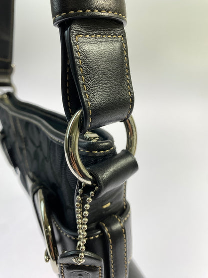 【中古品】【レディース】 COACH コーチ 3574 シグネチャー ショルダーバッグ 180-260805-zi-33-min カラー：ブラック 万代Net店