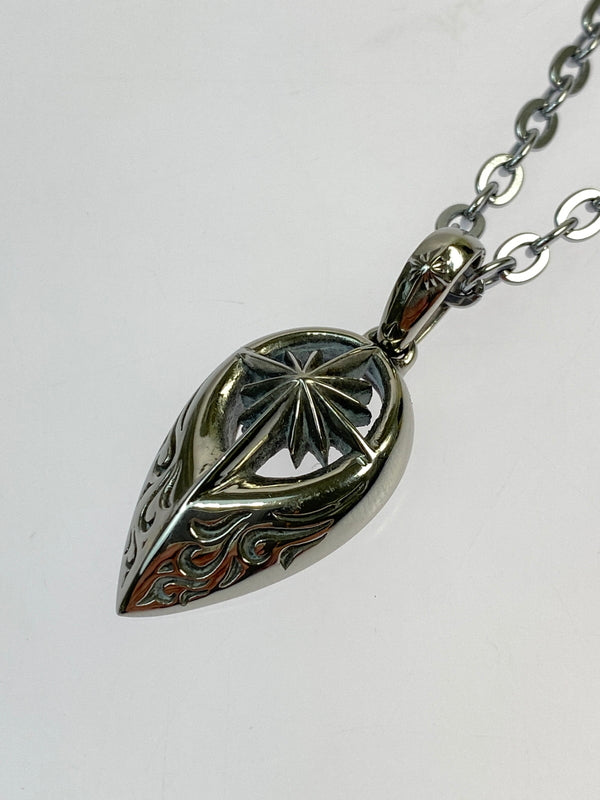 【中古品】【メンズ/レディース】 SAAD サード 太陽神 ステンレスネックレス SUS316L ペンダント アクセサリー サンシンボル 191-260809-em-24-min カラー：シルバー 万代Net店