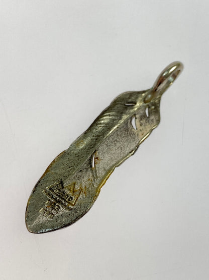 【中古品】【メンズ】 SAAD サード 925 K18 太陽神 フェザー ペンダントトップ シルバー 18金 アクセサリー 191-260809-em-23-min カラー：シルバー 万代Net店