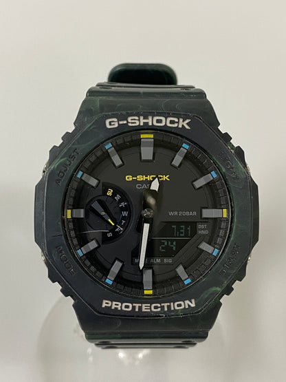 【中古品】【メンズ】 G-SHOCK ジーショック アナデジ クオーツ腕時計 GA-2100FR-3AJF メンズ ウォッチ 196-260731-em-87-min カラー：ダークグリーン 万代Net店