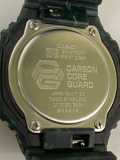 【中古品】【メンズ】 G-SHOCK ジーショック アナデジ クオーツ腕時計 GA-2100FR-3AJF メンズ ウォッチ 196-260731-em-87-min カラー：ダークグリーン 万代Net店