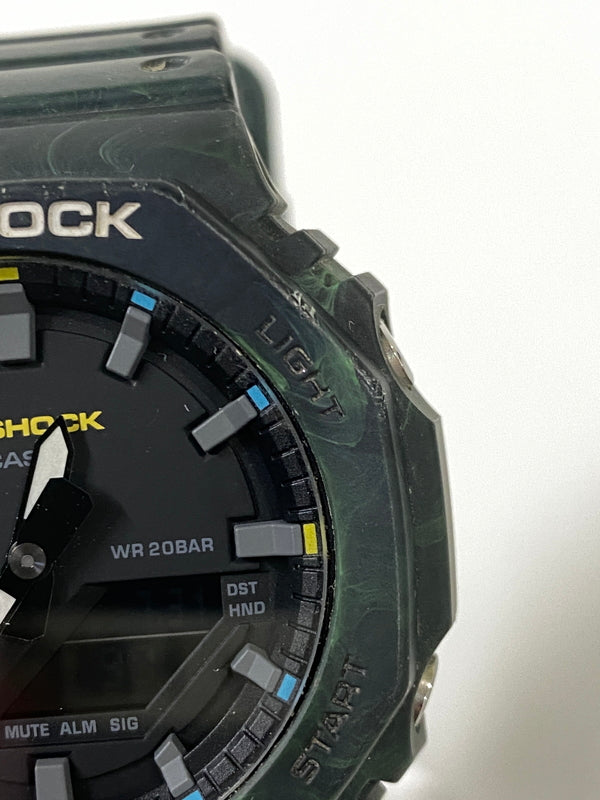 【中古品】【メンズ】 G-SHOCK ジーショック アナデジ クオーツ腕時計 GA-2100FR-3AJF メンズ ウォッチ 196-260731-em-87-min カラー：ダークグリーン 万代Net店