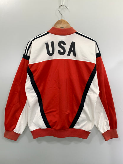 【中古品】【メンズ】 ADIDAS アディダス 86'S U.S. OLYMPIC FESTIVAL TRACK JACKET 86年 オリンピック フェスティバル トラック ジャケット ジャージ 上着 146-260804-hu-36-min サイズ：L カラー：レッド/ホワイト/ブラック 万代Net店