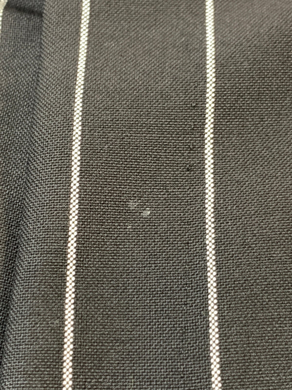 【中古品】【メンズ】 WACKO MARIA×DORMEUIL ワコマリア ドーメル PLEATED TROUSERS TYPE-2 プリーテッド トラウザーズ タイプ ツー WMGP-WMP-TR03 ボトムス パンツ スラックス 153-260804-hu-27-min サイズ：XL カラー：ブラック（ストライプ） 万代Net店