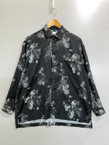 【中古品】【メンズ】 STUDIOS ステュディオス DARK FLOWER BIG SILHOUETTE SHIRT 108300009 ダークフラワービッグシルエットシャツ 長袖シャツ トップス 140-260804-yn-05-min サイズ：1 カラー：ブラック 万代Net店