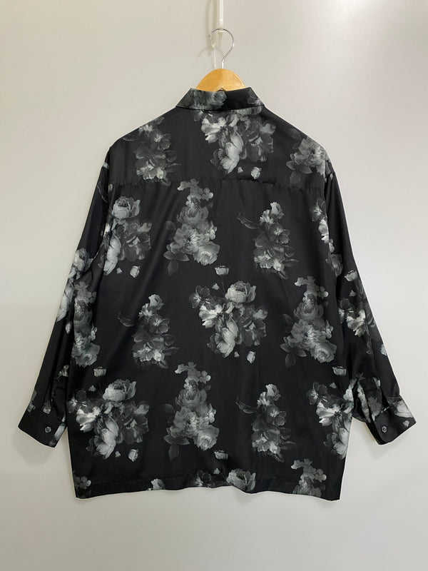 【中古品】【メンズ】 STUDIOS ステュディオス DARK FLOWER BIG SILHOUETTE SHIRT 108300009 ダークフラワービッグシルエットシャツ 長袖シャツ トップス 140-260804-yn-05-min サイズ：1 カラー：ブラック 万代Net店