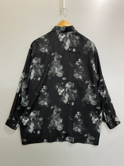 【中古品】【メンズ】 STUDIOS ステュディオス DARK FLOWER BIG SILHOUETTE SHIRT 108300009 ダークフラワービッグシルエットシャツ 長袖シャツ トップス 140-260804-yn-05-min サイズ：1 カラー：ブラック 万代Net店