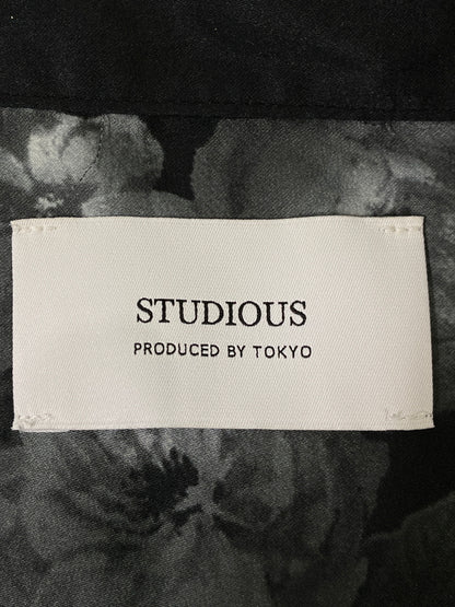 【中古品】【メンズ】 STUDIOS ステュディオス DARK FLOWER BIG SILHOUETTE SHIRT 108300009 ダークフラワービッグシルエットシャツ 長袖シャツ トップス 140-260804-yn-05-min サイズ：1 カラー：ブラック 万代Net店