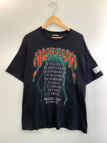 【中古品】【メンズ】 RAF SIMONS ラフシモンズ 22SS OVERSIZED T-SHIRT SREAPERS オーバーサイズド ティーシャツ スリーパーズ 221-W118-19001 半袖 Ｔシャツ ショートスリーブ 140-260804-hu-26-min サイズ：L カラー：ブラック 万代Net店