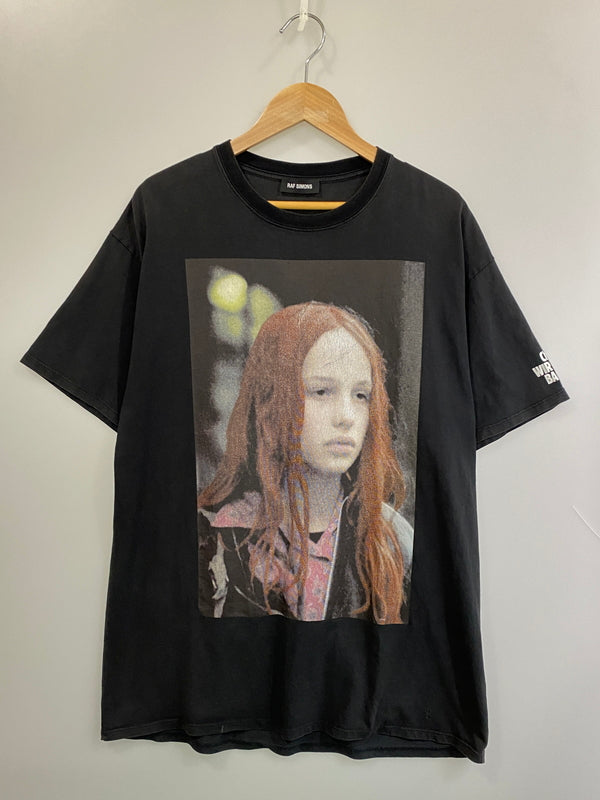 【中古品】【メンズ】 RAF SIMONS ラフシモンズ 18AW CHRISTIANE F T-SHIRT クリスチーネ エフ ティーシャツ 182.124C 半袖 Tシャツシャツ ショートスリーブ 140-260804-hu-06-min サイズ：S カラー：ブラック 万代Net店