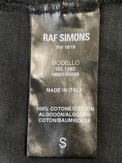 【中古品】【メンズ】 RAF SIMONS ラフシモンズ 18AW CHRISTIANE F T-SHIRT クリスチーネ エフ ティーシャツ 182.124C 半袖 Tシャツシャツ ショートスリーブ 140-260804-hu-06-min サイズ：S カラー：ブラック 万代Net店