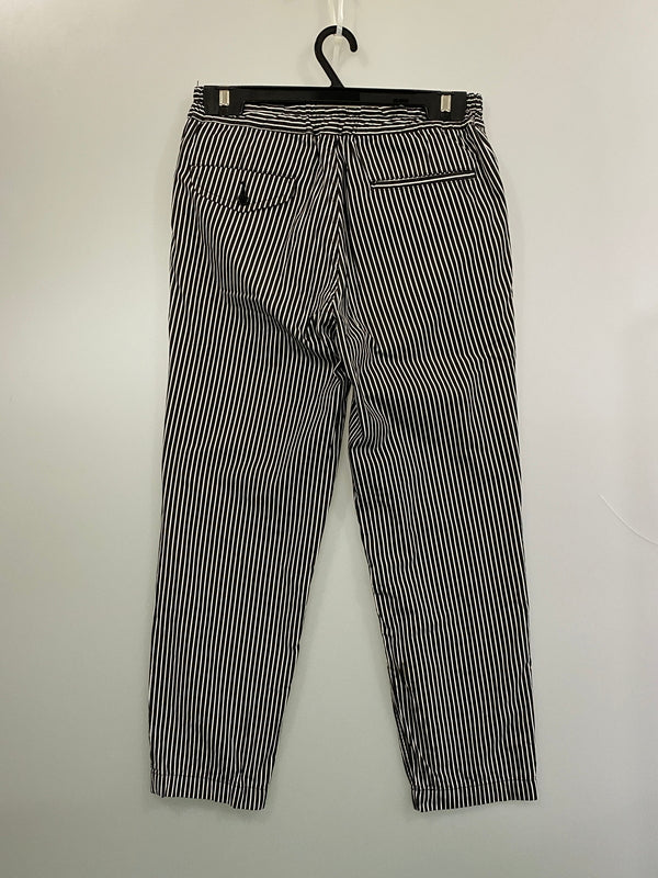 【中古品】【メンズ】 BLACK COMME DES GALCONS ブラックコムデギャルソン COTTON STRIPE EASY PANTS コットン ストライプ イージー パンツ ボトムス 140-260804-hu-13-min サイズ：M カラー：ブラック/ホワイト（ストライプ） 万代Net店