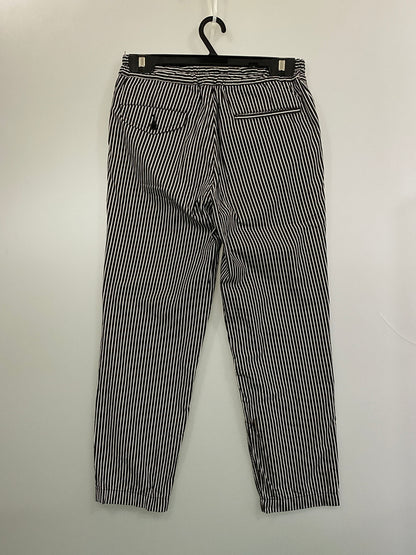 【中古品】【メンズ】 BLACK COMME DES GALCONS ブラックコムデギャルソン COTTON STRIPE EASY PANTS コットン ストライプ イージー パンツ ボトムス 140-260804-hu-13-min サイズ：M カラー：ブラック/ホワイト（ストライプ） 万代Net店