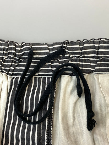【中古品】【メンズ】 BLACK COMME DES GALCONS ブラックコムデギャルソン COTTON STRIPE EASY PANTS コットン ストライプ イージー パンツ ボトムス 140-260804-hu-13-min サイズ：M カラー：ブラック/ホワイト（ストライプ） 万代Net店