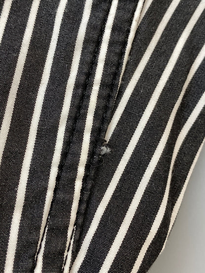 【中古品】【メンズ】 BLACK COMME DES GALCONS ブラックコムデギャルソン COTTON STRIPE EASY PANTS コットン ストライプ イージー パンツ ボトムス 140-260804-hu-13-min サイズ：M カラー：ブラック/ホワイト（ストライプ） 万代Net店