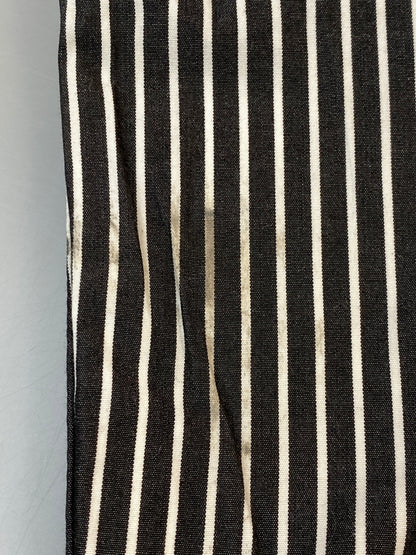 【中古品】【メンズ】 BLACK COMME DES GALCONS ブラックコムデギャルソン COTTON STRIPE EASY PANTS コットン ストライプ イージー パンツ ボトムス 140-260804-hu-13-min サイズ：M カラー：ブラック/ホワイト（ストライプ） 万代Net店