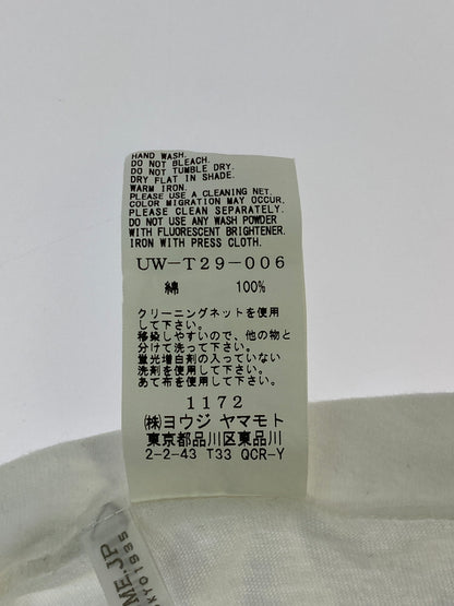 【中古品】【メンズ】 S'YTE サイト UW-T29-006 "BLACK IS MODEST"MESSEGE S S TEE Tシャツ トップス 140-260805-zi-06-min サイズ：4 カラー：ホワイト 万代Net店