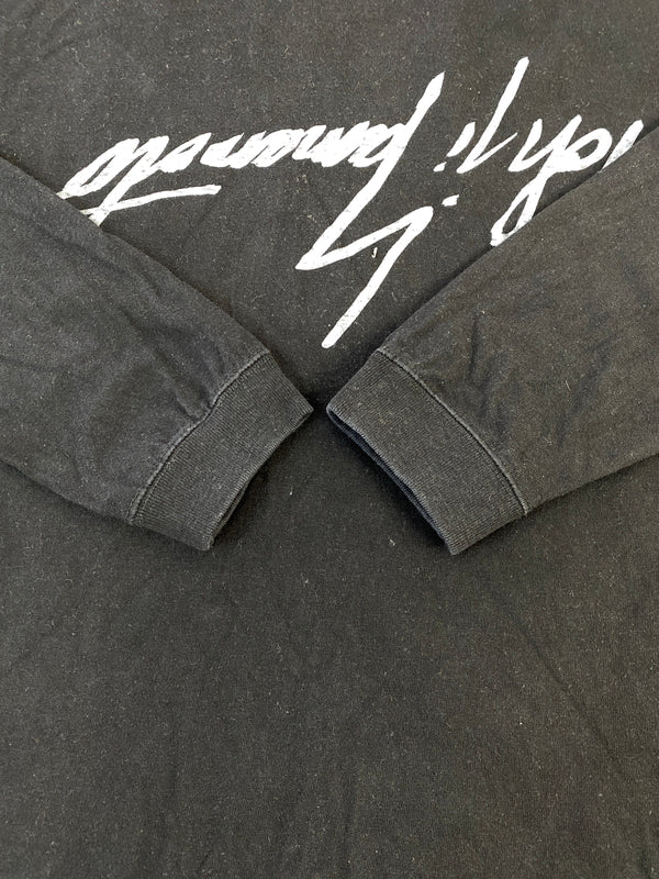 【中古品】【メンズ】 GROUND Y グラウンド ワイ GD-T36-071 IRRORED YY GRAPHIC 5.6 OZ LONG SLEEVE ロングスリーブ 140-260805-zi-07-min サイズ：3 カラー：ブラック 万代Net店
