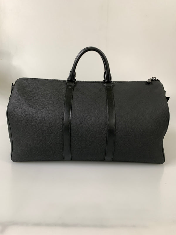 【中古品】【メンズ/レディース】 LOUIS VUITTON ルイ ヴィトン キーポル バンドリエール 50 M59025 ボストンバッグ カバン 179-260804-yn-15-min カラー：ブラック 万代Net店