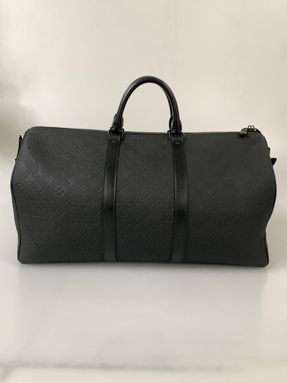 【中古品】【メンズ/レディース】 LOUIS VUITTON ルイ ヴィトン キーポル バンドリエール 50 M59025 ボストンバッグ カバン 179-260804-yn-15-min カラー：ブラック 万代Net店