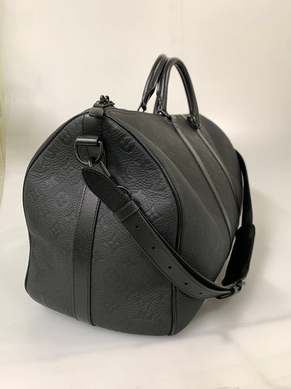 【中古品】【メンズ/レディース】 LOUIS VUITTON ルイ ヴィトン キーポル バンドリエール 50 M59025 ボストンバッグ カバン 179-260804-yn-15-min カラー：ブラック 万代Net店