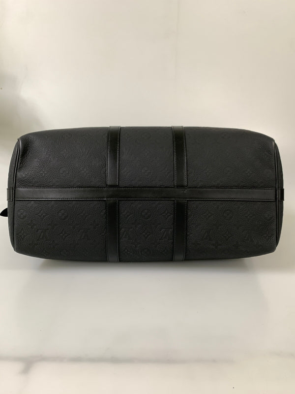 【中古品】【メンズ/レディース】 LOUIS VUITTON ルイ ヴィトン キーポル バンドリエール 50 M59025 ボストンバッグ カバン 179-260804-yn-15-min カラー：ブラック 万代Net店