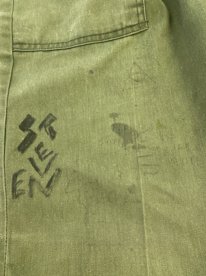【現状渡し品】【メンズ】 U.S.ARMY ユーエスアーミー 80S OG-507 BAKER PANTS ベイカーパンツ 157-260805-zi-18-min サイズ：不明 カラー：グリーンカーキ 万代Net店