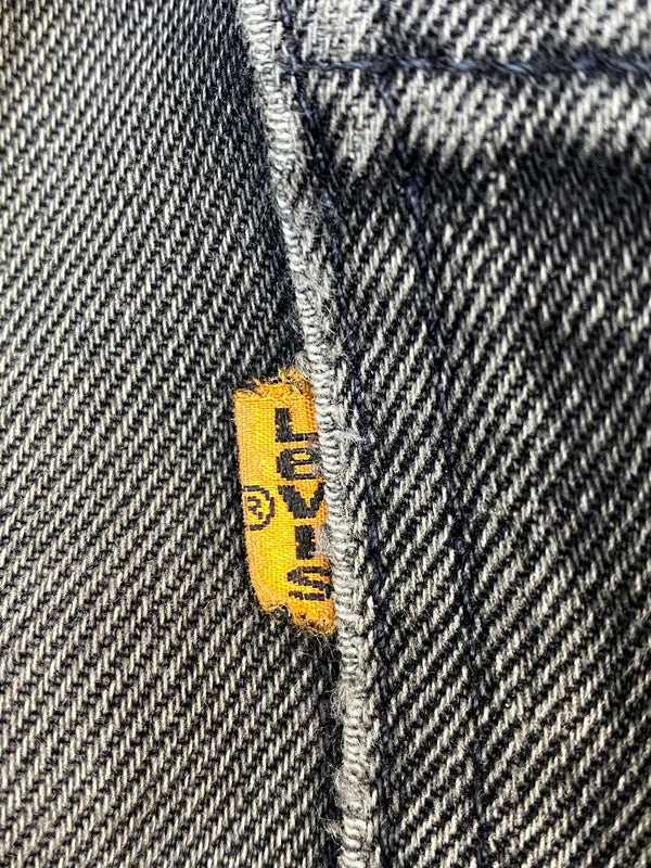 【中古品】【メンズ】 LEVI'S リーバイス 90S 550 BLACK DENIM PANTS 90年代 ブラック デニム パンツ ボトムス Gパン ジーパン 157-260804-hu-14-min サイズ：Ｗ33Ｌ30 カラー：ブラックインディゴ 万代Net店