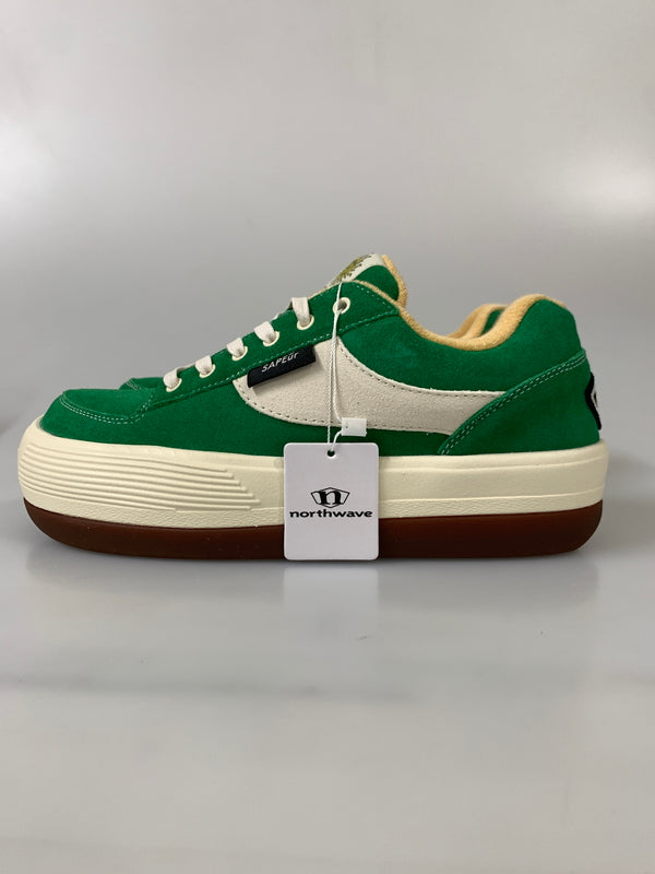【中古美品】【メンズ】 NORTHWAVE ノースウェーブ SAPEUR ESPRESSO LEGEND SUEDE NW-001SP サプール エスプレッソ レジェンド スエード スニーカー 靴 162-260804-yn-30-min サイズ：US8.5 カラー：GREEN 万代Net店