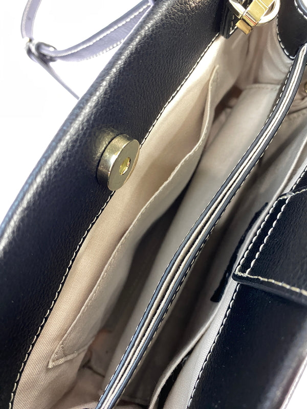【中古品】【レディース】 AGNES B. アニエスベー IS11KZ-01 2WAY ミニ BAG バッグ 188-260805-zi-38-min カラー：ブラック/ベージュ 万代Net店