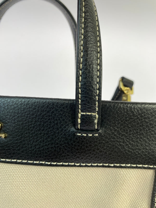 【中古品】【レディース】 AGNES B. アニエスベー IS11KZ-01 2WAY ミニ BAG バッグ 188-260805-zi-38-min カラー：ブラック/ベージュ 万代Net店