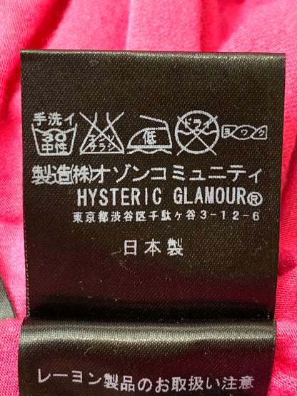 【中古品】【レディース】 HYSTERIC GLAMOUR ヒステリックグラマー LIP ONE-PIECE リップ ワンピース 0103CO03 170-260804-hu-56-min サイズ：FREE カラー：ピンク/ブラック 万代Net店