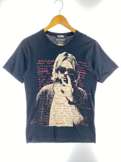 【中古品】【メンズ】 HYSTERIC GLAMOUR ヒステリックグラマー 0211CT10 KURT COBAIN TEE カートコバーンティーシャツ Tシャツ トップス 140-260805-zi-03-min サイズ：S カラー：ブラック 万代Net店