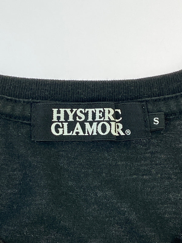 【中古品】【メンズ】 HYSTERIC GLAMOUR ヒステリックグラマー 0202CT03 HYS GIRL TEE Tシャツ トップス 140-260805-zi-04-min サイズ：S カラー：ブラック 万代Net店