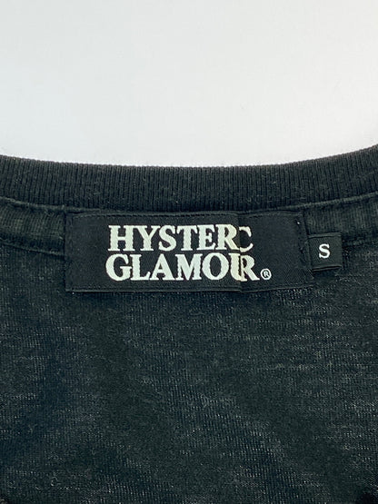 【中古品】【メンズ】 HYSTERIC GLAMOUR ヒステリックグラマー 0202CT03 HYS GIRL TEE Tシャツ トップス 140-260805-zi-04-min サイズ：S カラー：ブラック 万代Net店