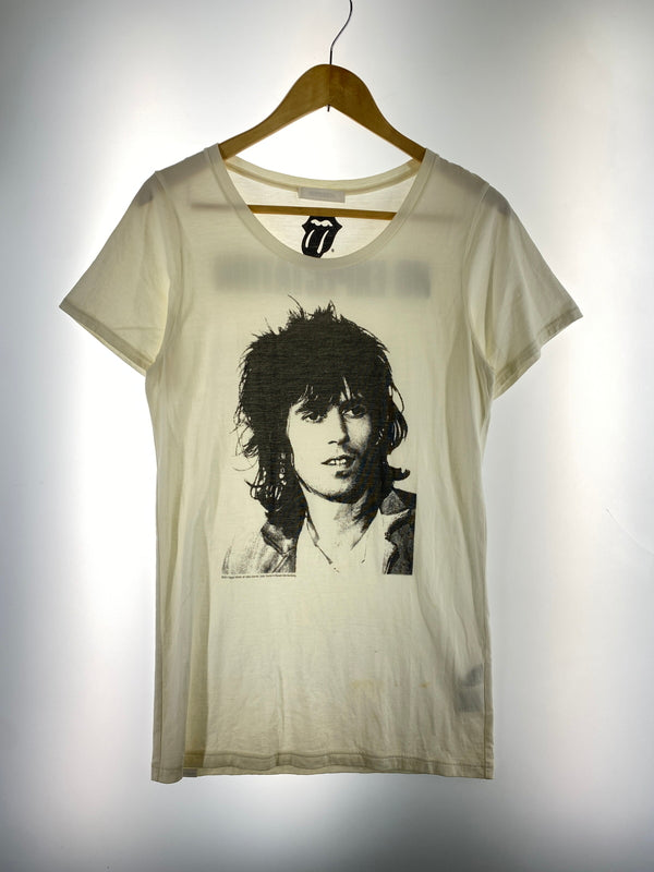 【現状渡し品】【メンズ】 HYSTERIC GLAMOUR ヒステリックグラマー 0513CT03 KEITH RICHARDS TEE キースリチャーズティー Tシャツ トップス 140-260805-zi-02-min サイズ：F カラー：ホワイト 万代Net店