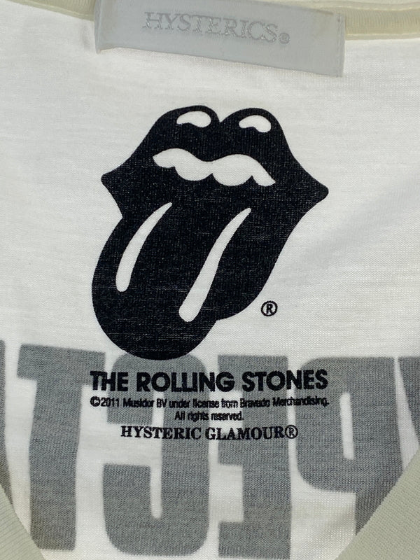 【現状渡し品】【メンズ】 HYSTERIC GLAMOUR ヒステリックグラマー 0513CT03 KEITH RICHARDS TEE キースリチャーズティー Tシャツ トップス 140-260805-zi-02-min サイズ：F カラー：ホワイト 万代Net店