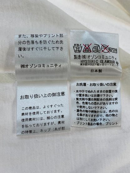 【現状渡し品】【メンズ】 HYSTERIC GLAMOUR ヒステリックグラマー 0513CT03 KEITH RICHARDS TEE キースリチャーズティー Tシャツ トップス 140-260805-zi-02-min サイズ：F カラー：ホワイト 万代Net店