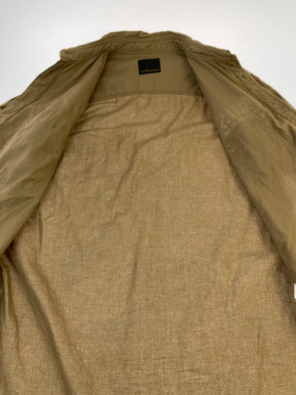 【中古品】【メンズ】 HYSTERIC GLAMOUR ヒステリックグラマー 0222AH02 MILITARY SHIRT ミリタリーシャツ 140-260805-zi-05-min サイズ：S カラー：ライトブラウン 万代Net店